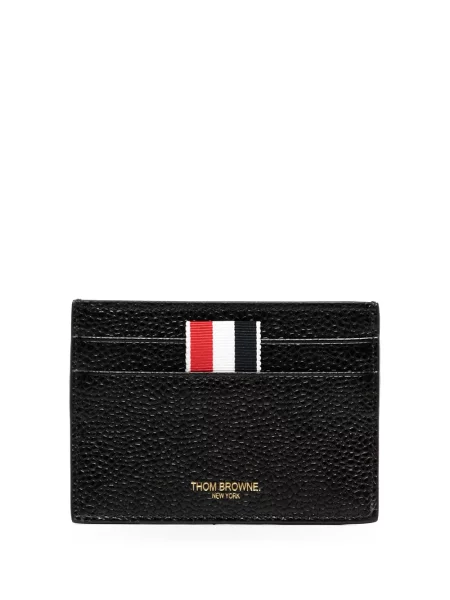 Portofel Thom Browne din piele negru