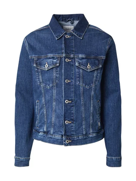 Pepe Jeans Geacă de primăvară-toamnă denim albastru