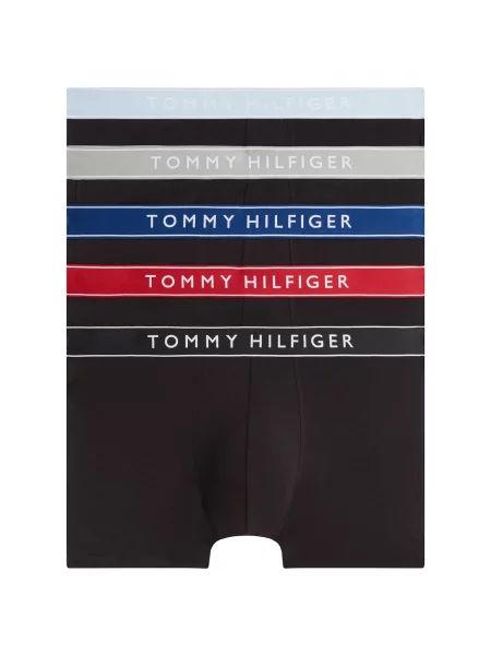 Tommy Hilfiger Underwear Boxeri Essential bleumarin / azuriu / gri deschis / roșu negru