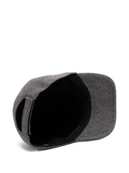 Șapcă Fendi cu broderie de lână gri