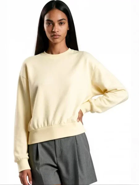 Busem Majica Sweatshirts limonino-rumena rumena