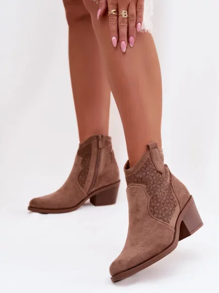 Kotníkové boty S. Barski hnědé