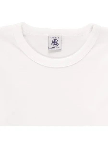 Tricou copii Petit Bateau alb