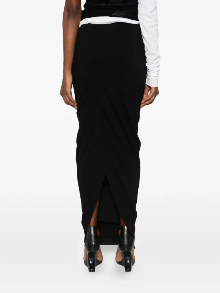 Maksi maxi sijonas Rick Owens Drkshdw juoda