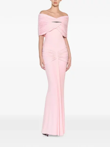 Rochie Chats By C.dam drapată roz