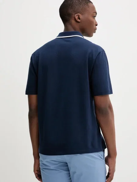 Polo tričko Hollister Co. tmavomodrá