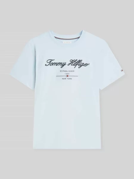 T-shirt o kroju regular fit z czystej bawełny Tommy Hilfiger