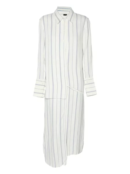 Sukienka midi Joseph w paski do kolan garniturowa biała