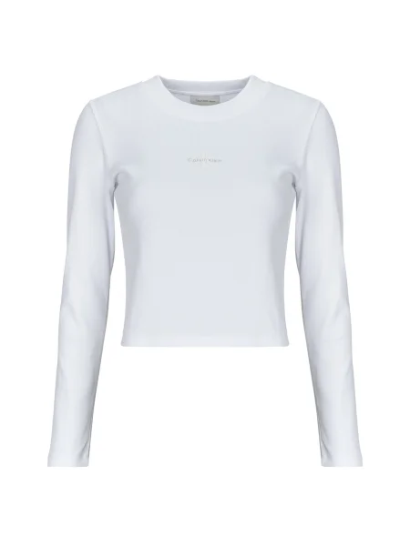 Tricou copii Calvin Klein Jeans alb