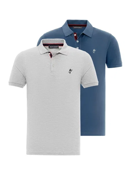 Jacey Quinn Tricou albastru gri