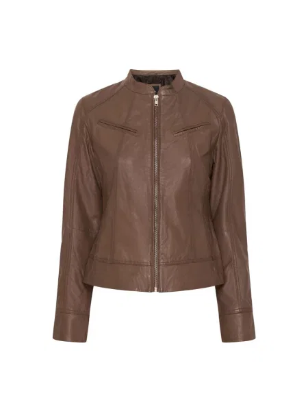 Kurtka skórzana Btfcph biker szara