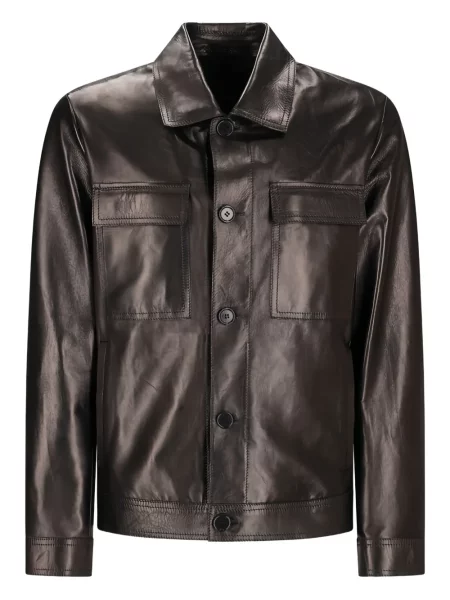 Кожено яке Salvatore Santoro черно