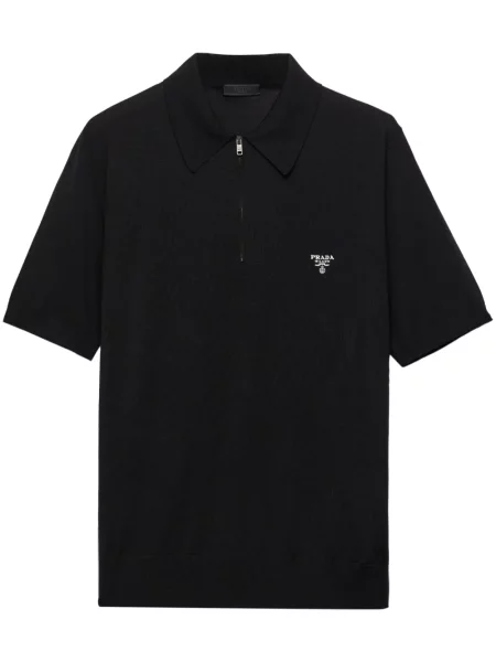 Polo Prada de lână negru