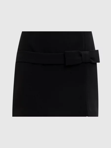 Спідниця міні з логотипом Twinset чорна