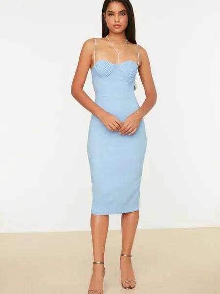 Udrapować sukienka Trendyol drapowana