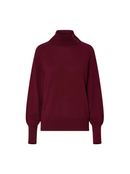 Sweter Liu Jo wełniany z długim rękawem czerwony