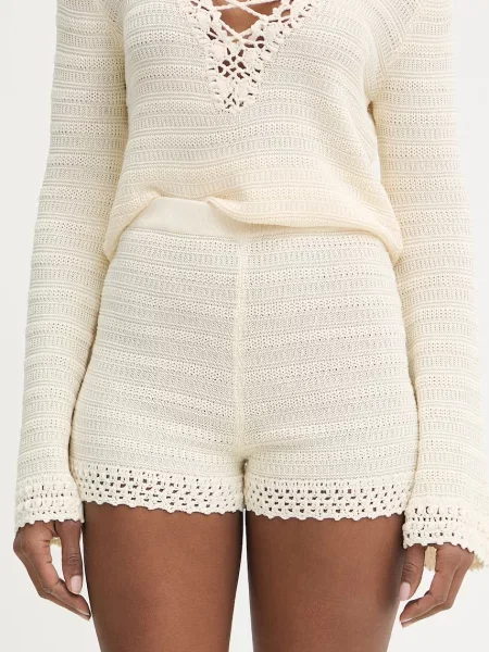 Twinset pantaloni scurți pentru femei bej