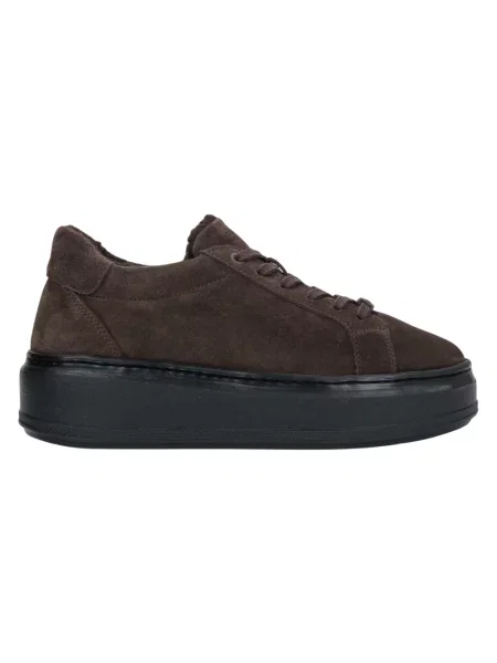 Sneakersy Estro zamszowe brązowe