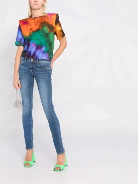 Liesas skinny fit džinsai Philipp Plein mėlyna