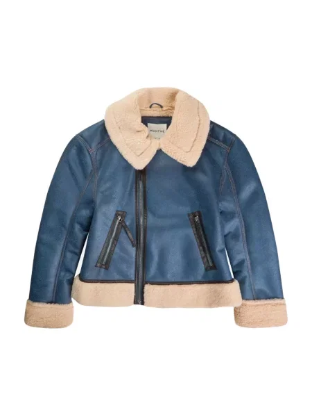 MUNTHE kurtka TISHIA przejściowa oversize niebieski