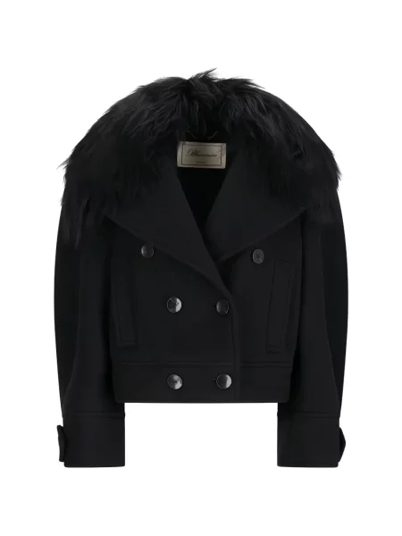 Geacă Blumarine cu două rânduri de nasturi negru