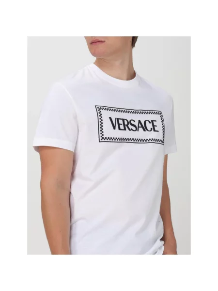 Koszulka Versace z logo biała