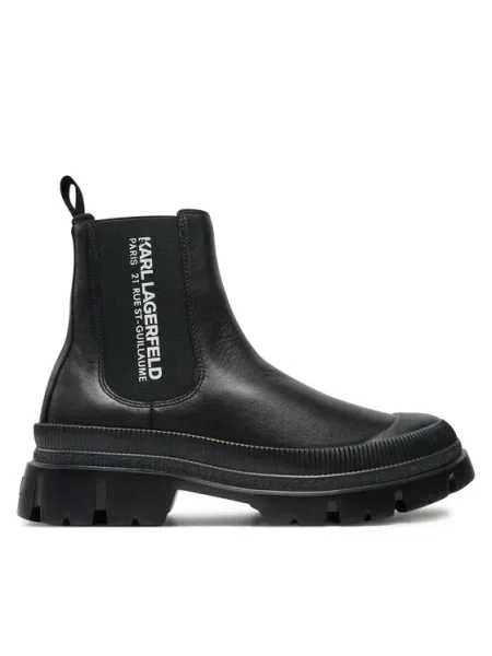 Ниски обувки Karl Lagerfeld черно