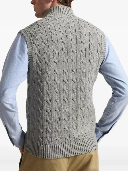 Hálós kockás pólóing Polo Ralph Lauren nyomtatás fekete