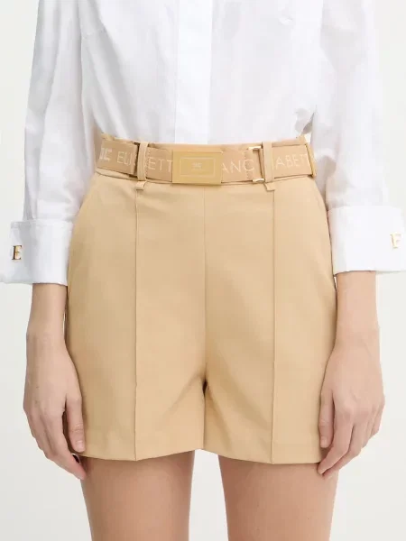 Elisabetta Franchi pantaloni scurți bej
