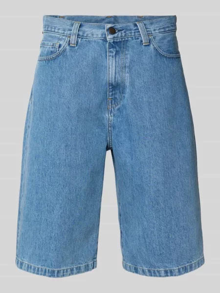 Szorty jeansowe z wpuszczanymi model Langdon' Carhartt Work In Progress niebieskie