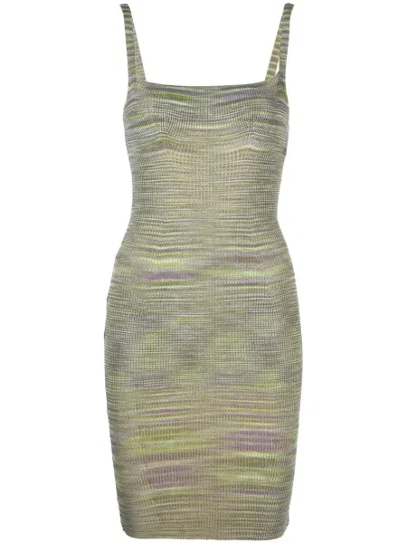 Rochie fără mâneci Isa Boulder fără mâneci tricotate de costum verde