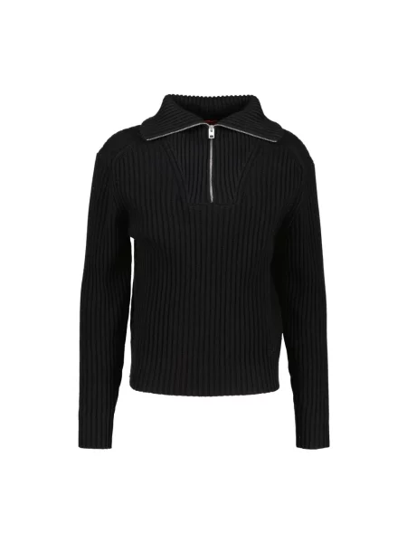 Sweter z golfem Hugo czarny