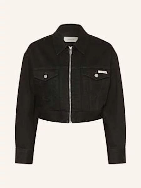 Calvin Klein Jeans Kurtka Jeansowa schwarz czarna