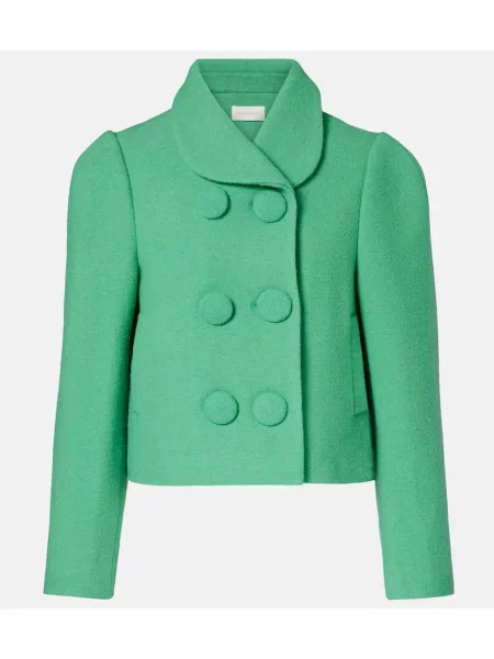 Geacă Shushu/tong de lână verde