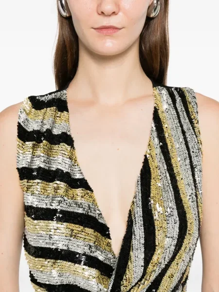Top Mitiliane Couture cu dungi gri