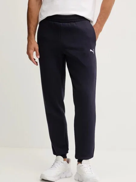 Спортен панталон Puma мъжки с изчистен дизайн тъмносиньо