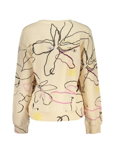 Hanorac Desigual cu model floral cu imagine alb