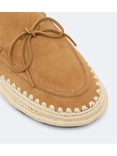 Espadrile Tory Burch din piele de căprioară bej