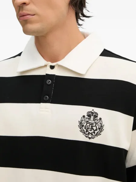 Polo The Kooples cu dungi negru