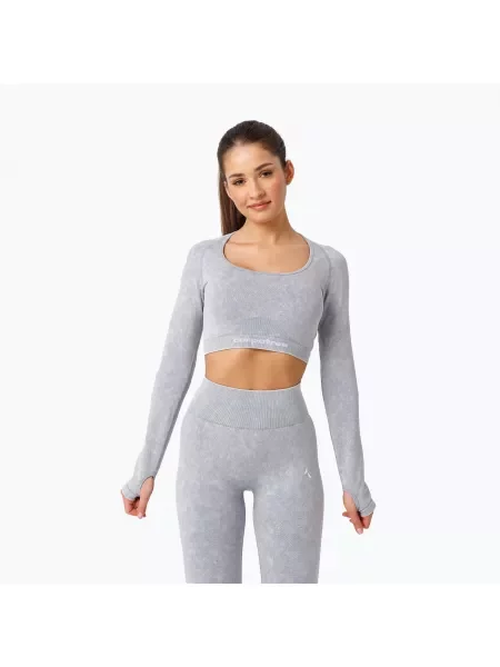 Longsleeve treningowy Carpatree Yasmine Seamless blue stone wash niebieski