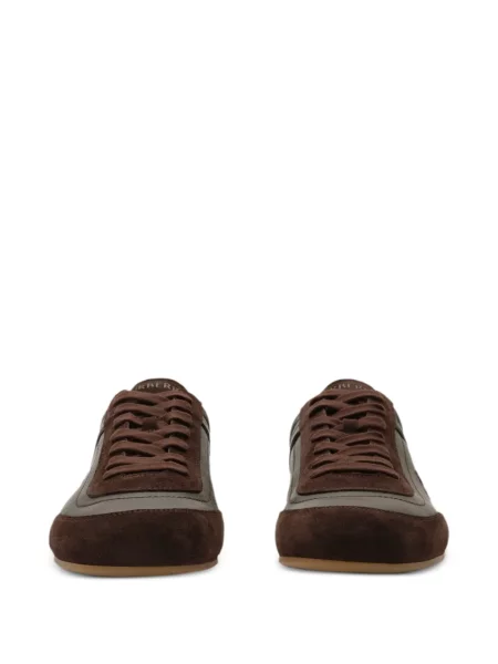 Sneakerși Burberry din piele maro