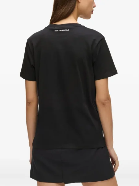 Tricou Karl Lagerfeld cu imagine negru