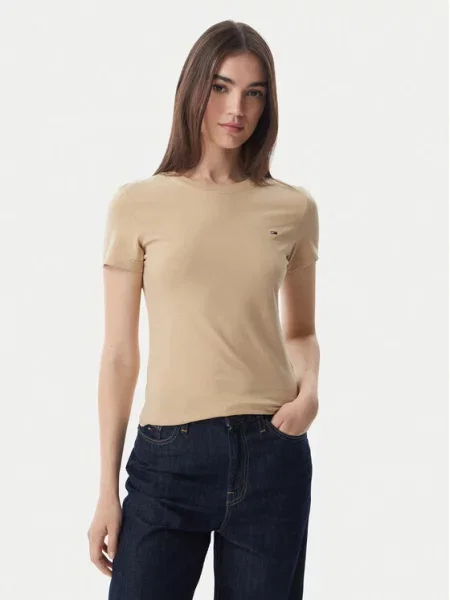 Tommy Jeans Tricou deschis bej