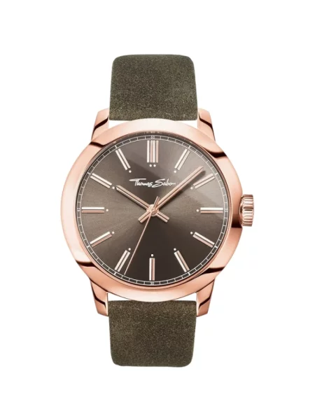 Zegarek Thomas Sabo skórzany w serca z paskiem różowy