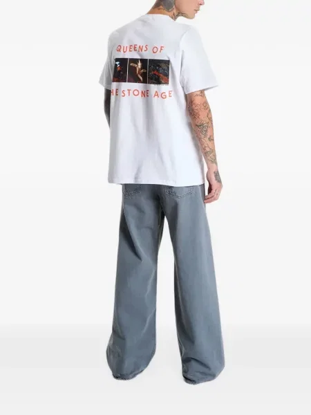 Tricou Vans cu strasuri alb