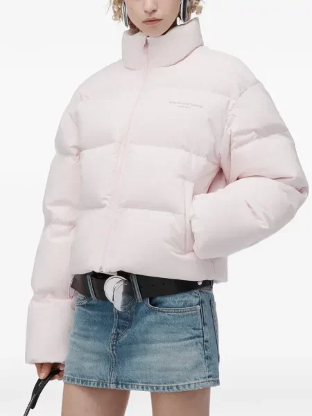 Apkirptas striukė Alexander Wang rožinė