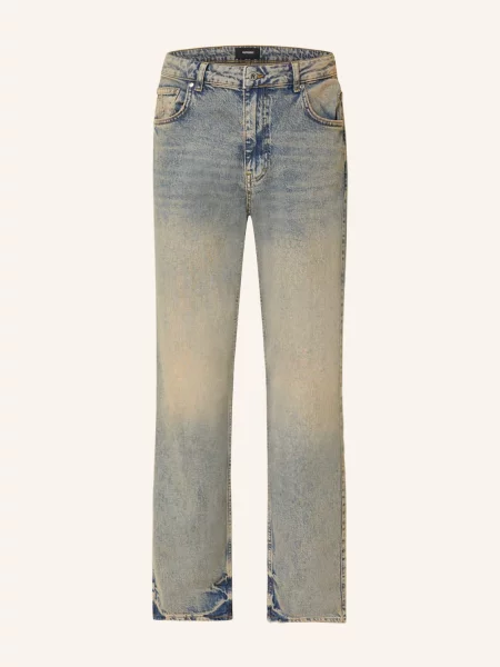 Represent Jeansy Straight Fit blau niebieskie