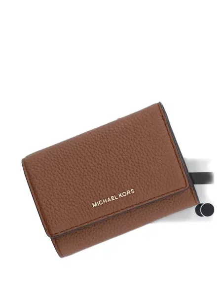 Portofel Michael Michael Kors cu volane plisat de lână negru