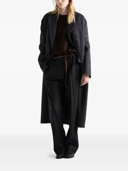 Pantaloni Prada de lână negru