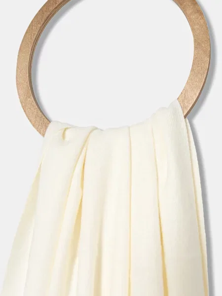 Шарф з шерстю Answear.LAB однотонна бежевий